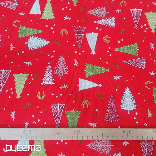 Christmas decorative fabric TREES