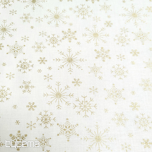 Cotton fabric CREAM FLAKES
