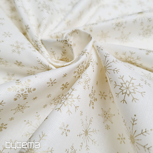 Cotton fabric CREAM FLAKES
