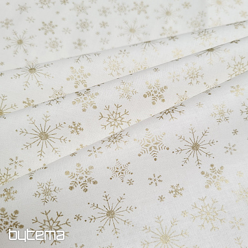 Cotton fabric CREAM FLAKES