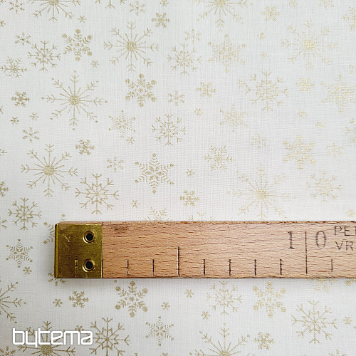 Cotton fabric CREAM FLAKES