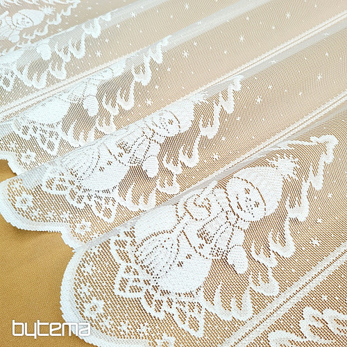 CHRISTMAS jacquard curtain for the SNOWMAN stained glass window