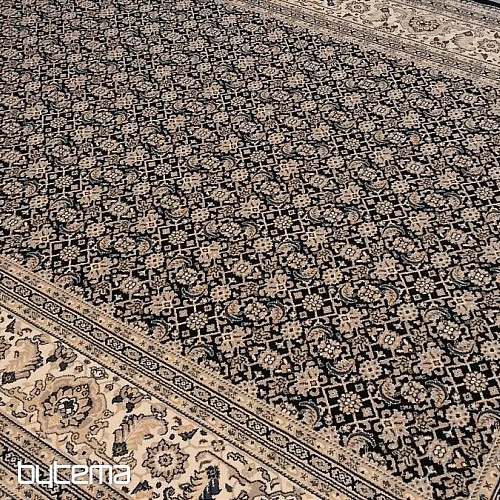 Woolen classic carpet ORIENT allover blue pattern