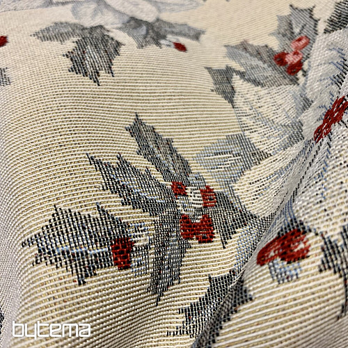 Christmas tablecloth CHRISTMAS STAR SILVER