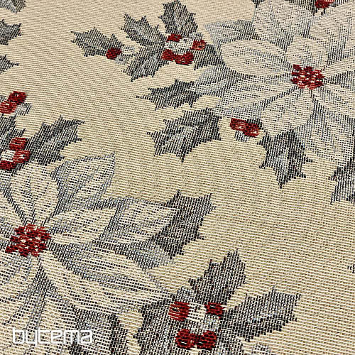 Christmas tablecloth CHRISTMAS STAR SILVER