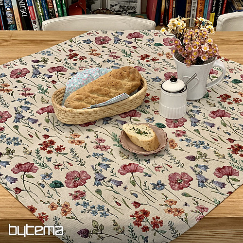 Tapestry tablecloth and scarf BLOOMING MEADOW