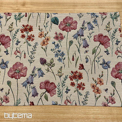 Tapestry tablecloth and scarf BLOOMING MEADOW