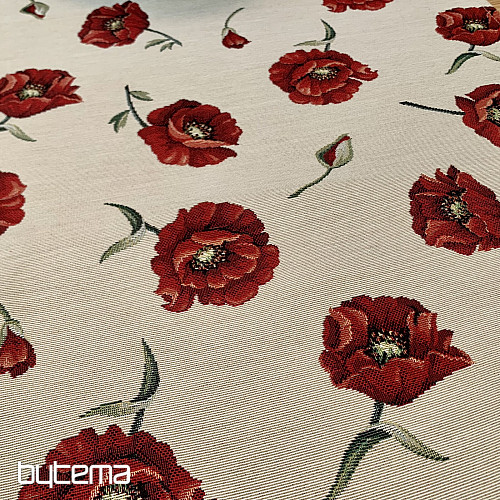 Tapestry tablecloth WOLF POPPY