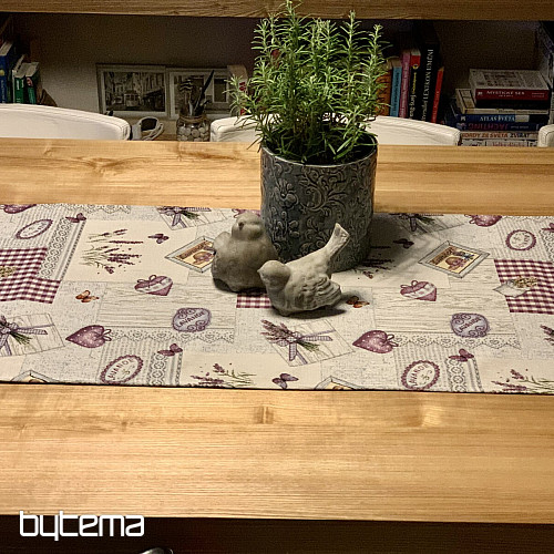 Tapestry tablecloth and scarf Lavender Provence
