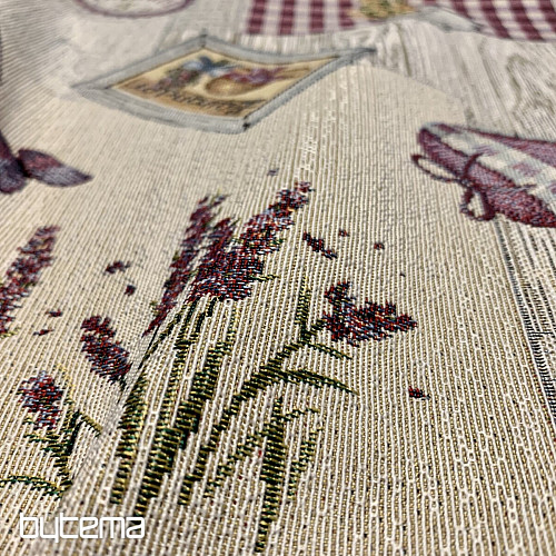 Tapestry tablecloth and scarf Lavender Provence
