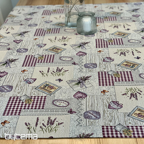 Tapestry tablecloth and scarf Lavender Provence