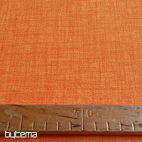 Unicolored decorative fabric EDGAR 202 orange