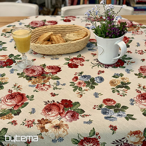 Tapestry Romantic Roses Tablecloth
