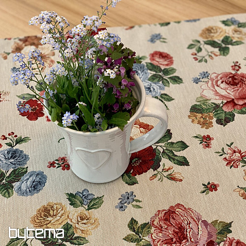 Tapestry Romantic Roses Tablecloth