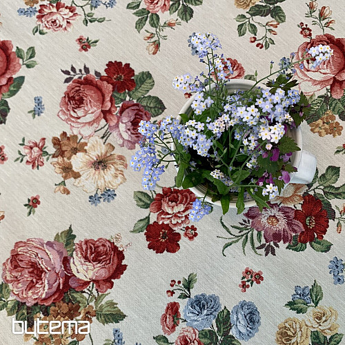 Tapestry Romantic Roses Tablecloth