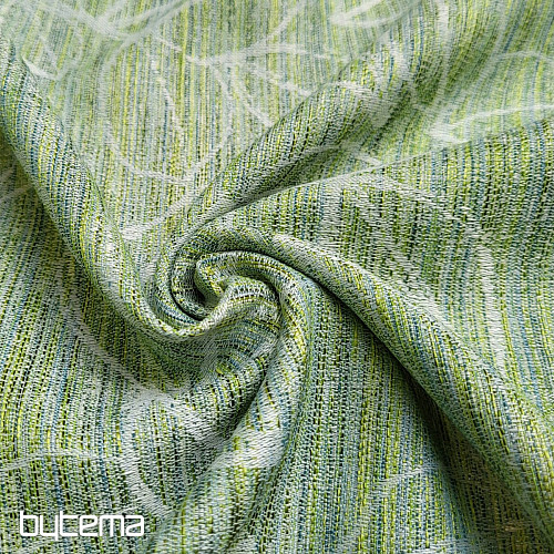 Decorative fabric FLORENTI leaves green