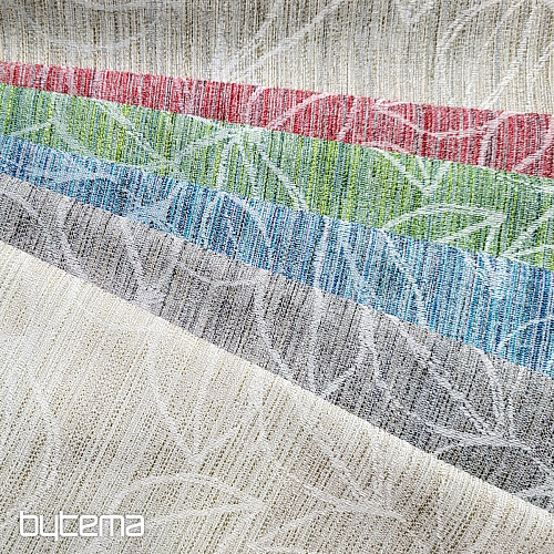 Decorative fabric FLORENTI leaves green