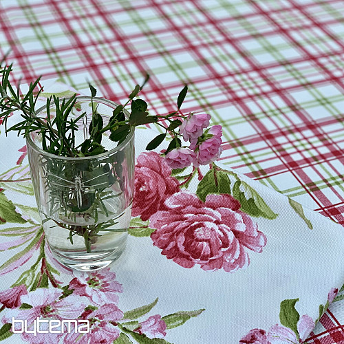 LAURA tablecloth - pink check