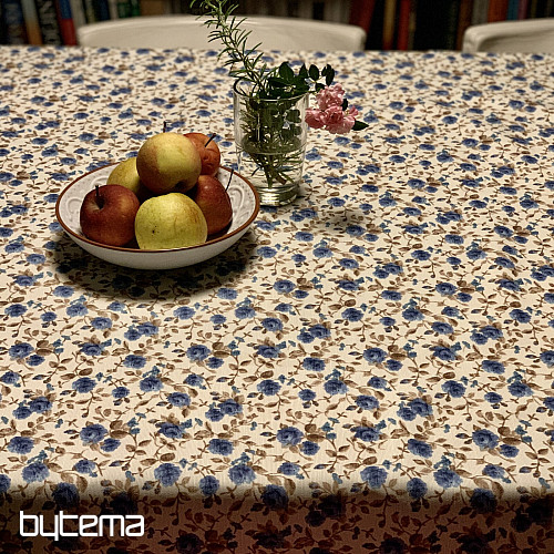 LAURA tablecloth - small blue flowers