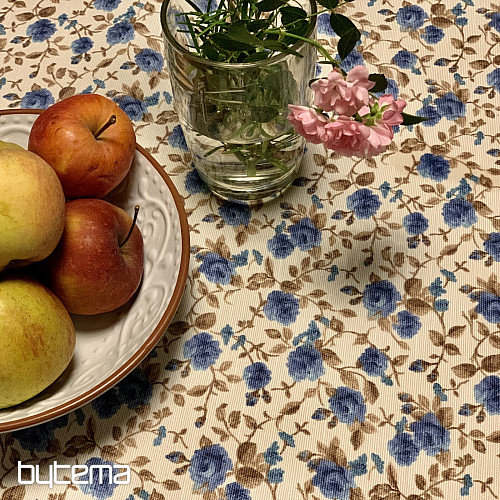 LAURA tablecloth - small blue flowers