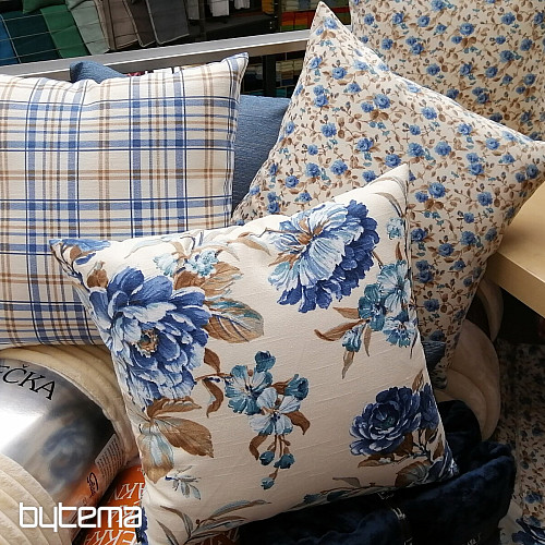 Decorative coating LAURA checkered blue