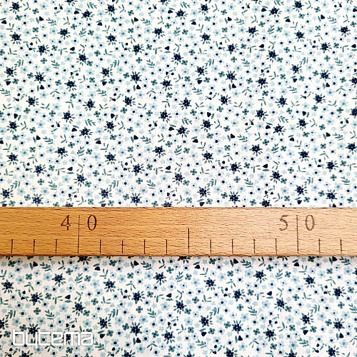 Cotton fabric TOMETA flower blue