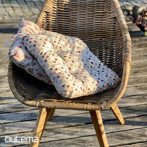 Chair cushions ROSES red
