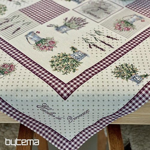 Tapestry tablecloth and scarf FLOWERS FROM PROVENCE