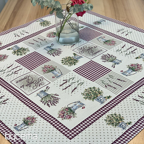 Tapestry tablecloth and scarf FLOWERS FROM PROVENCE