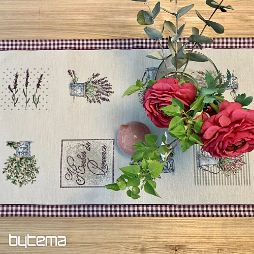 Tapestry tablecloth and scarf FLOWERS FROM PROVENCE
