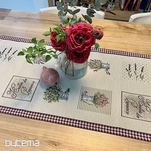 Tapestry tablecloth and scarf FLOWERS FROM PROVENCE