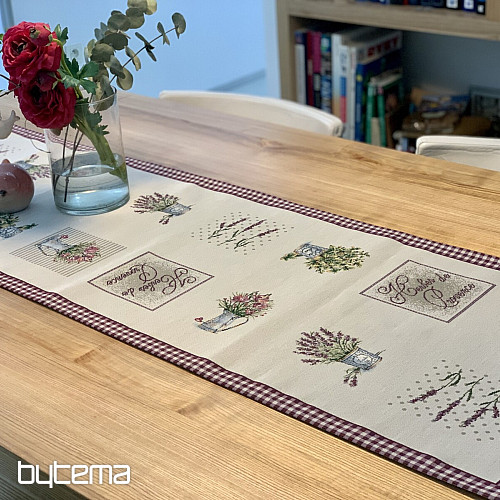 Tapestry tablecloth and scarf FLOWERS FROM PROVENCE