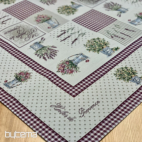 Tapestry tablecloth and scarf FLOWERS FROM PROVENCE