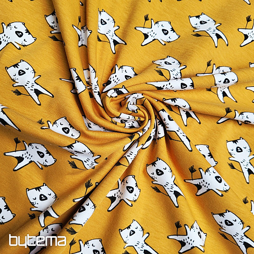 Cotton knitwear KITTENS ocher