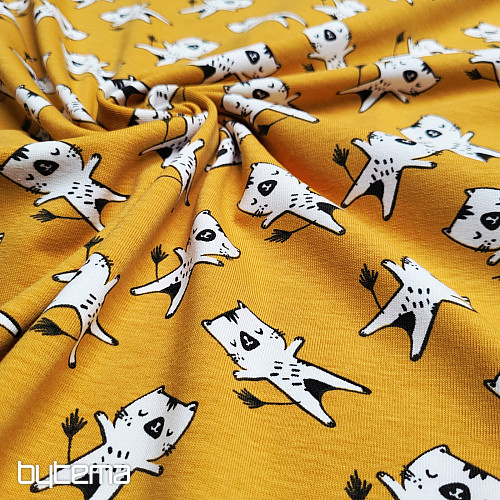 Cotton knitwear KITTENS ocher