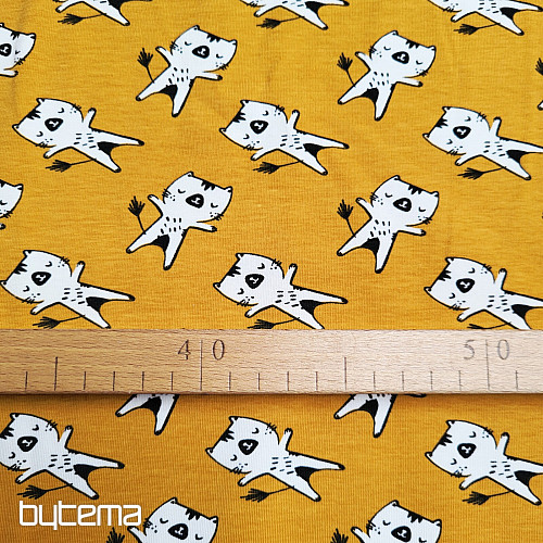 Cotton knitwear KITTENS ocher