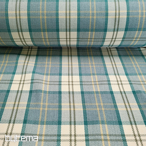 upholstery fabric LEWIS ARCHEL 142 cm - KÁRO PETROLEJ