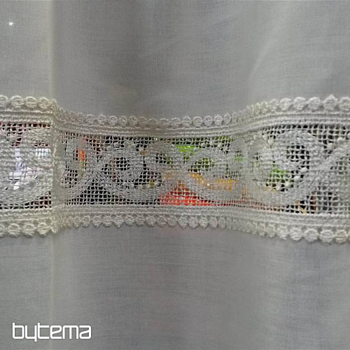 Curtain on loops 1406 white