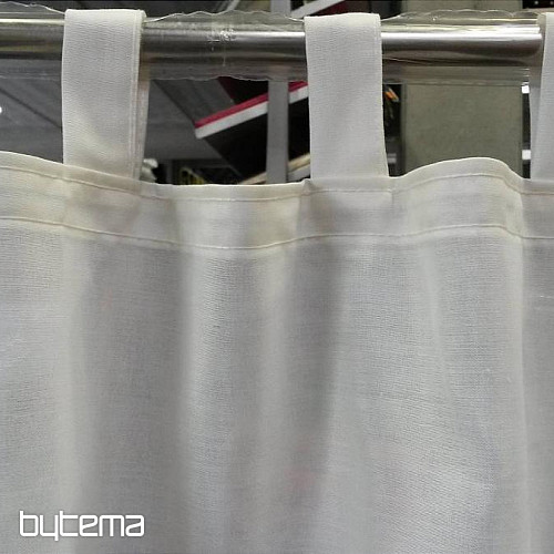 Curtain on loops 1406 white