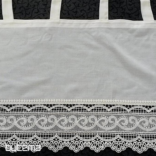Curtain on loops 1406 white