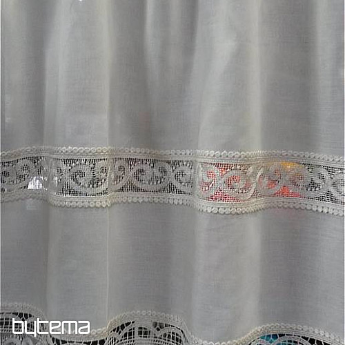 Curtain on loops 1406 white