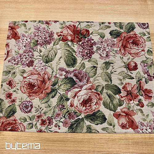 Tapestry tablecloth and scarf VIOLETA