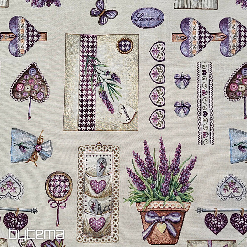 Tapestry tablecloth, Lavender scarf 4