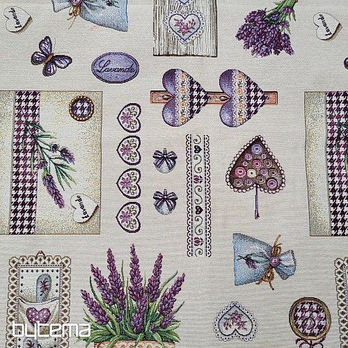 Tapestry tablecloth, Lavender scarf 4