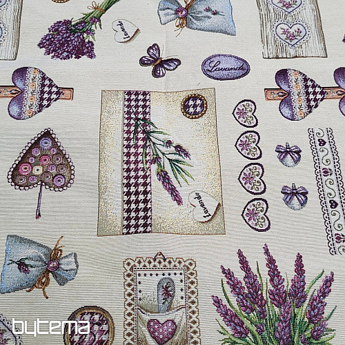 Tapestry tablecloth, Lavender scarf 4