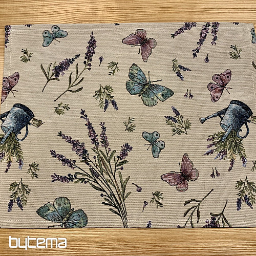 Tapestry tablecloth, Lavender scarf 5