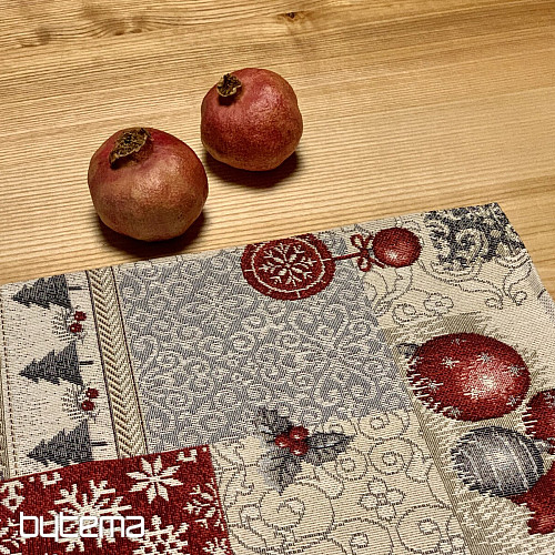 Tapestry tablecloth and scarf MODERN CHRISTMAS