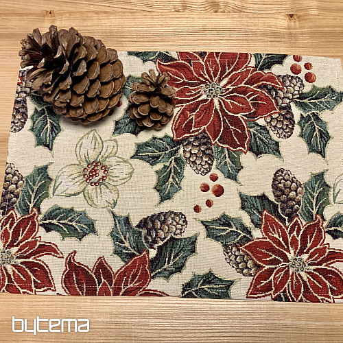 Tapestry tablecloth, scarf CHRISTMAS ROSE BARDI