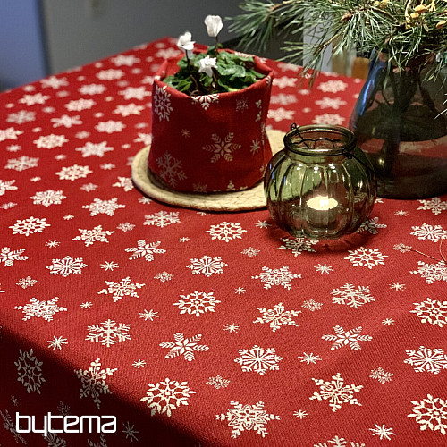 Tapestry tablecloth and scarf RED FLAG