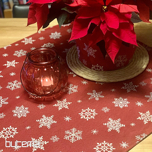Tapestry tablecloth and scarf RED FLAG